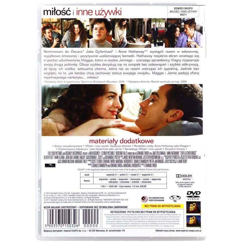 Dragoste si alte dependente [DVD] - eMAG.ro