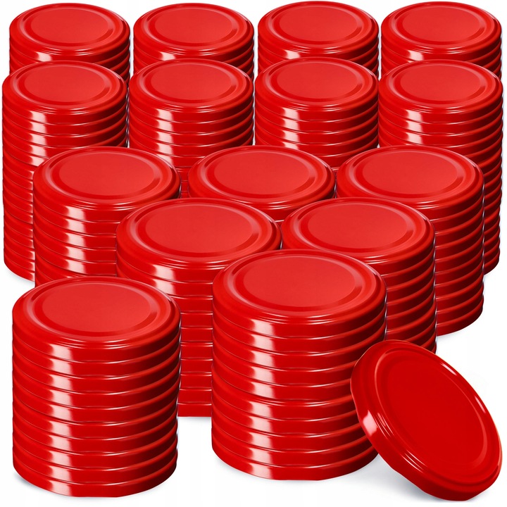 Set 200 capace, Kadax, Tabla, 100 mm, Rosu