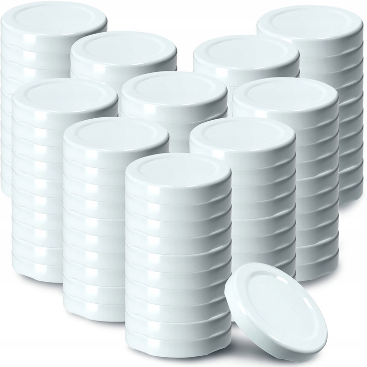 Set 100 capace, Kadax, Tabla, 33 mm, Alb