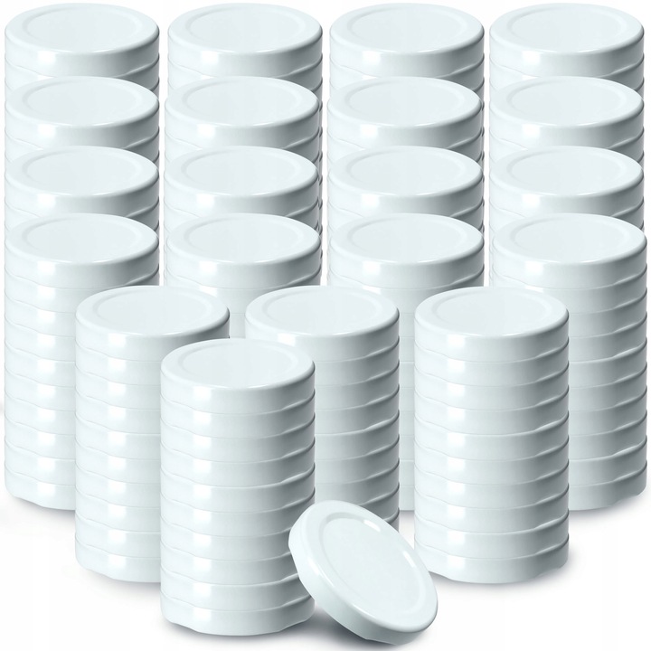 Set 200 capace, Kadax, Tabla, 33 mm, Alb