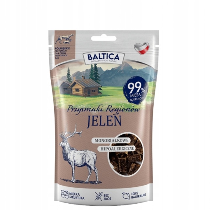 Kutyakeksz, Baltica, Jelen, 80g, gabonamentes, 100% természetes