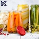 Комплект 200 метални капачки за буркани и бутилки, Кадакс, 43 мм, червени