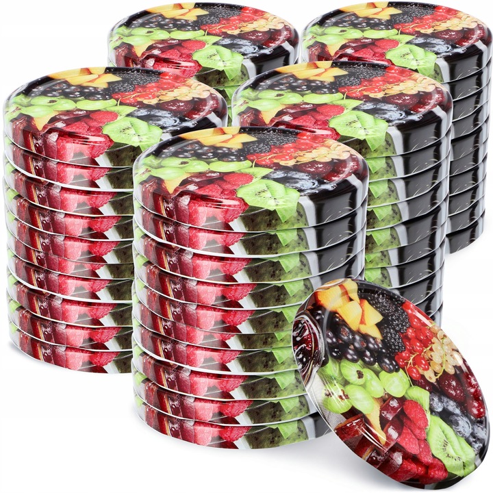 Set 50 capace, Kadax, Tabla, 66 mm, Multicolor