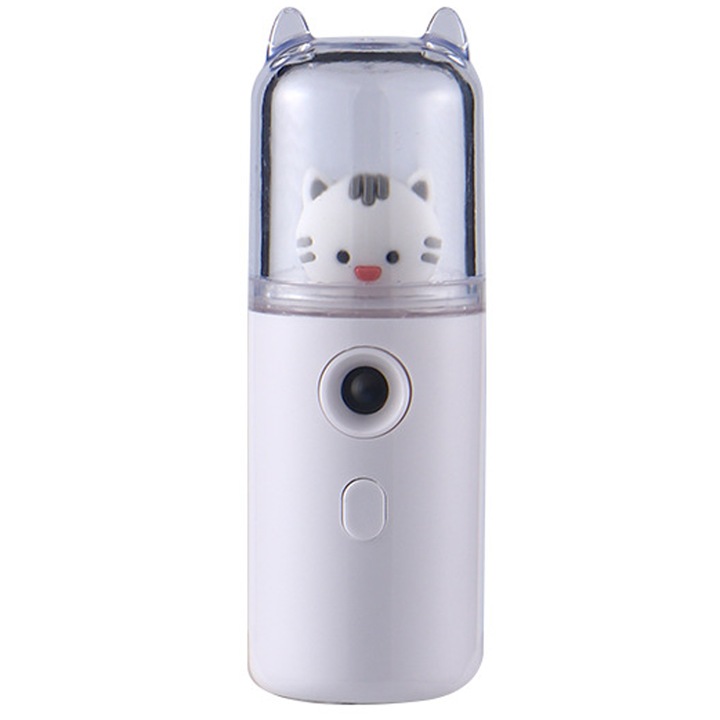 Sauna faciala, pulverizator, alb, reincarcabil USB