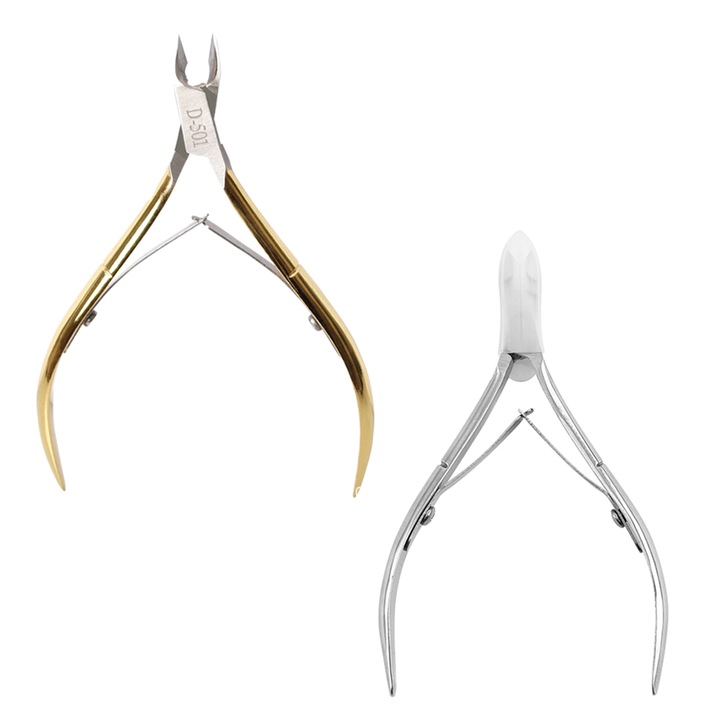 Комплект от 2 броя QttvbTna клещи за дебели и врастнали нокти, неръждаема стомана