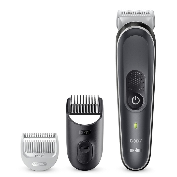 Tример за тяло Braun Body Groomer 5 #417248 20-23,2 приставки, Водоустойчив, Черен