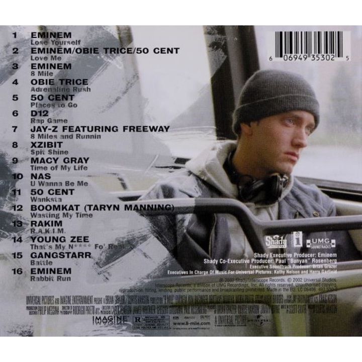 8 Mile (Music From And Inspired By The Motion Picture) soundtrack (8 Mila) (Eminem) [CD]