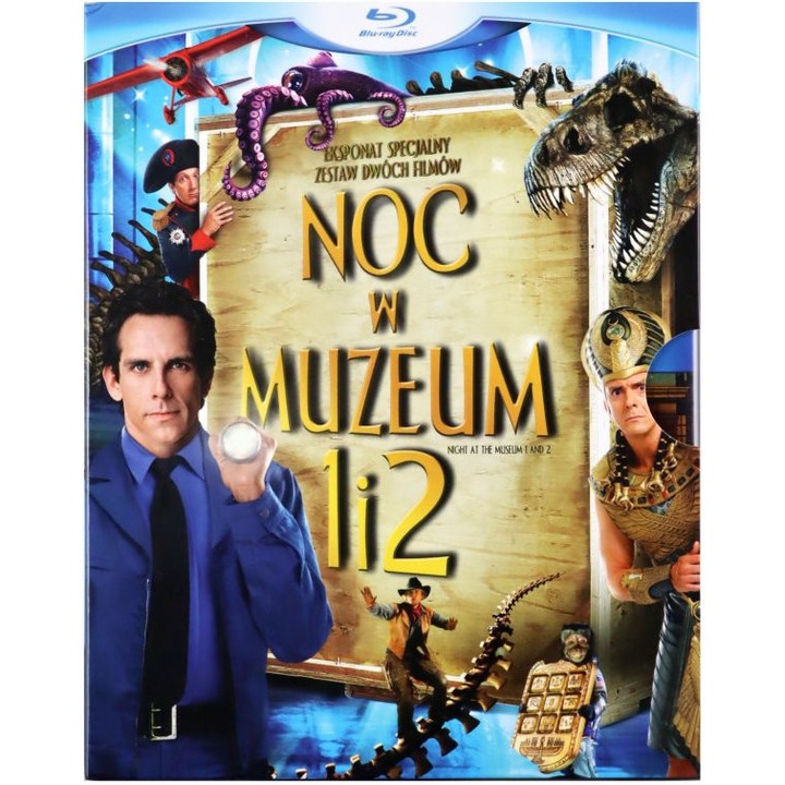 Noc w muzeum + Noc w muzeum 2: Ucieczka z wystawy Pakiet [2Blu-Ray]