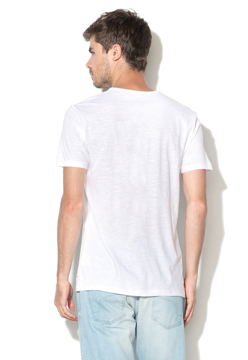 EDC by Esprit Tricou alb cu decolteu rotund XL