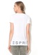 Esprit Tricou lung alb cu imprimeu frontal multicolor S
