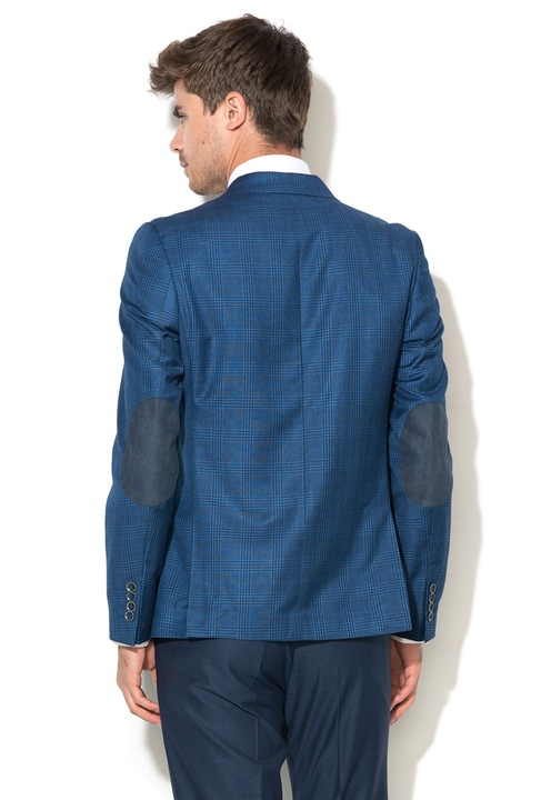 Zee Lane Collection Sacou albastru in carouri 58