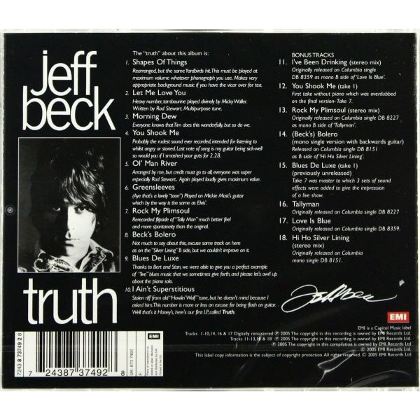 Jeff Beck: Truth [CD] - eMAG.ro