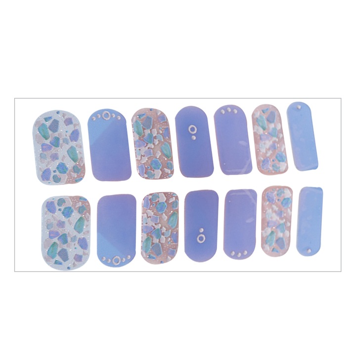 Autocolante pentru unghii cu benzi complete pentru oja, autocolante autoadezive cu gel pentru unghii pentru femei si fete, DQ3-074
