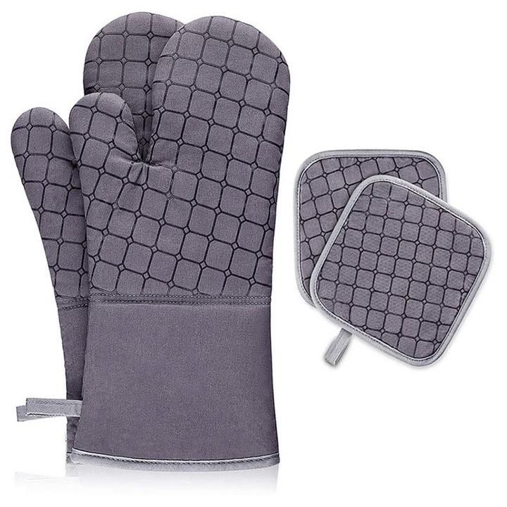 Sütőkesztyűk és edényfogók, 7x13 hüvelyk, 7x7 hüvelyk, 12x12 hüvelyk