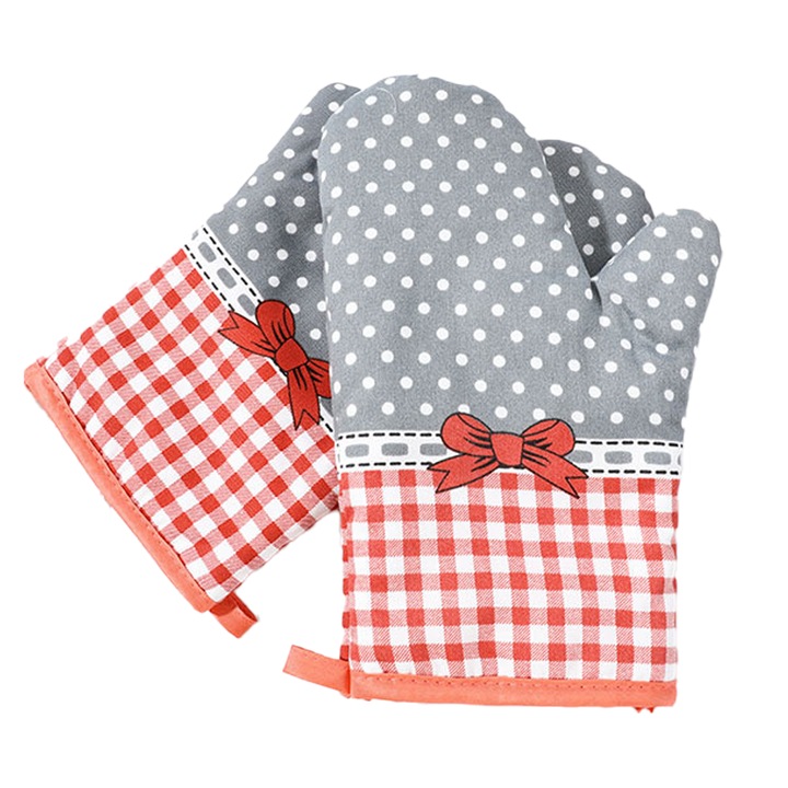 Sütőkesztyű, 500 F hőálló, csúszásmentes grillezéshez és főzéshez