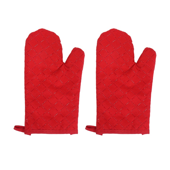 Sütőkesztyű, hőálló, 500 fok, pamut béléssel, csúszásmentes