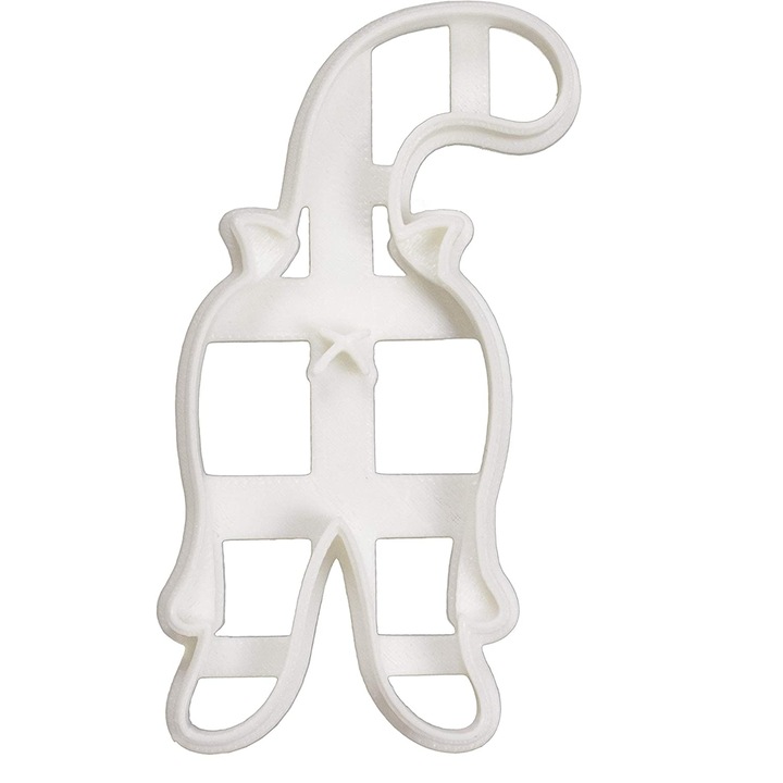 Sablon prajituri, Cozevdnt, forma pisica, inox, 5.4x9.5cm
