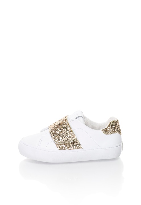 Gioseppo Pantofi sport alb si auriu stralucitori Bandelle 37