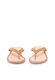 Gioseppo Papuci flip-flop maro de piele cu snururi Decore 39