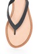 Gioseppo Papuci flip-flop negri de piele cu snururi detasabile Decore 41