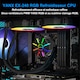RGB процесорен охладител, YANX, течно охлаждане, AMD/Intel съвместим, черен