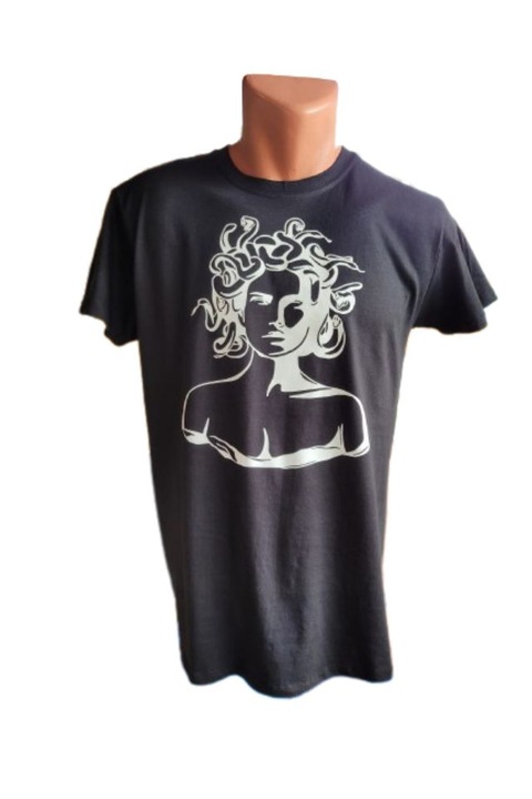 Férfi póló, kézzel szabott bakelit, MEDUSA modell