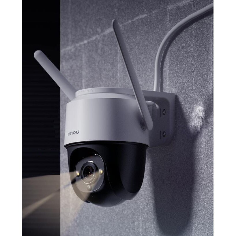 Външна безжична IP камера, 4 MP, Пълни цветове, PTZ, LED 30 м, IP66 ...