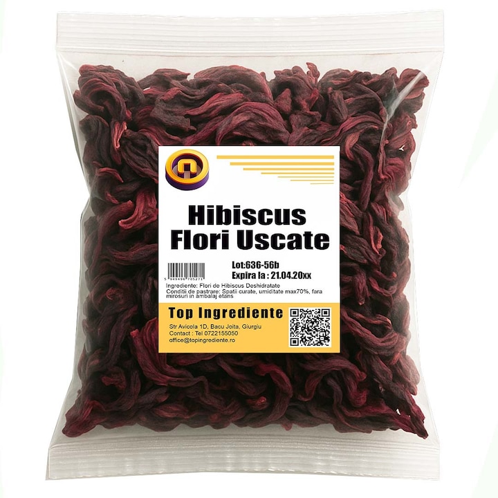Ceai Hibiscus, Top, deshidratat, 1kg