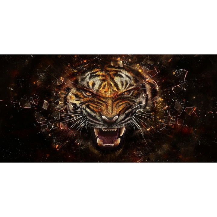 Tablou Angry Tiger L 120 X H 60