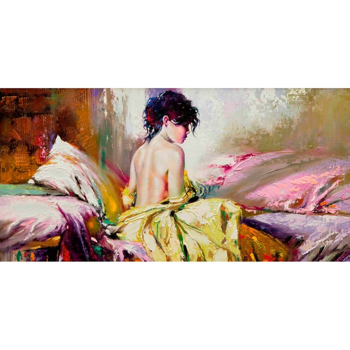Tablou Girl In A Yellow Dress L 120 X H 60