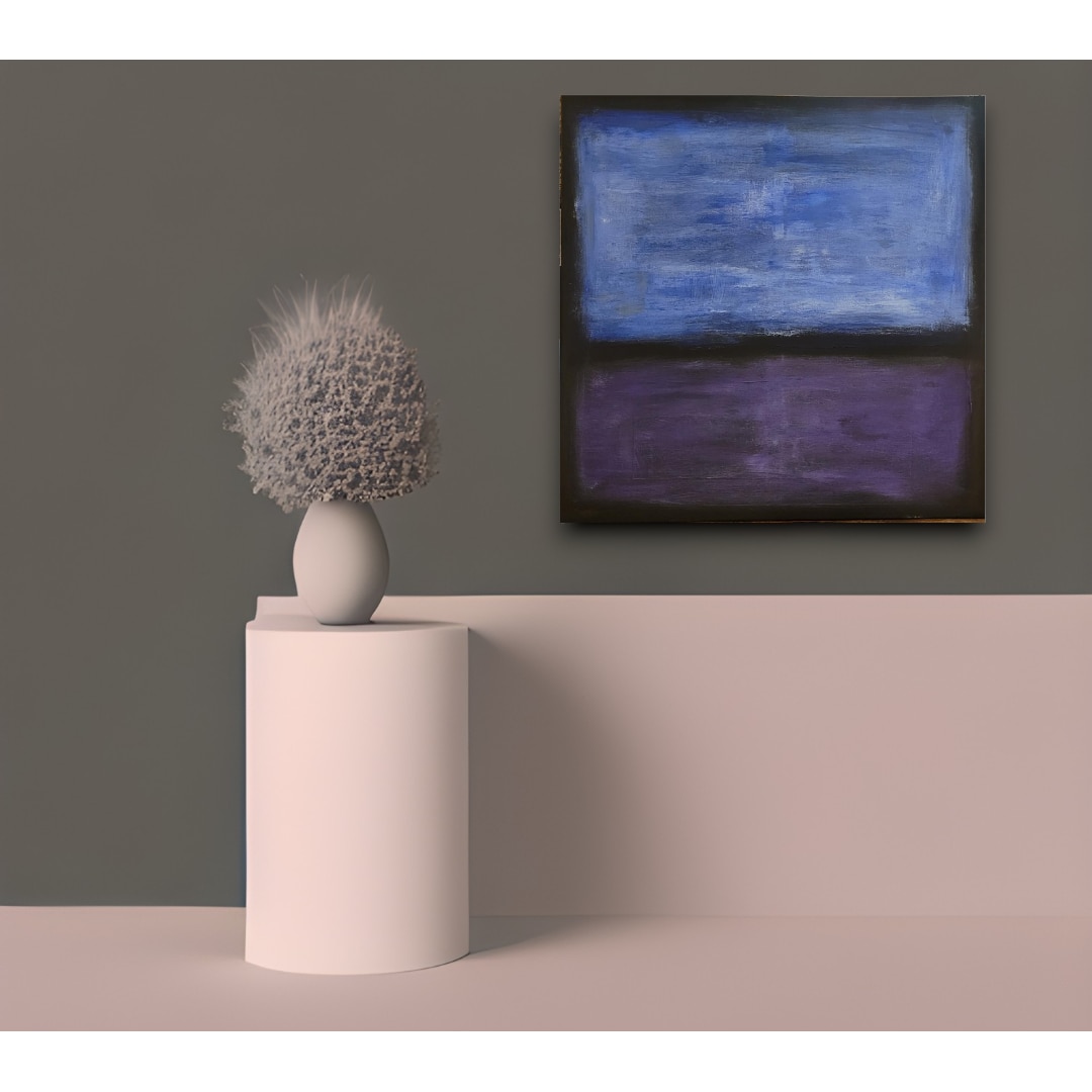 Tablou abstract pictat manual, Colectia Rothko Katy B, panza