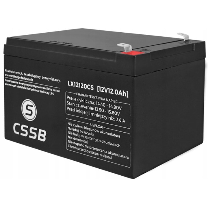 BATERIE PUTERNICA AGM 12V 12Ah PENTRU JUCARII, ALARME, UPS -uri