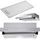 Hota de bucatarie, telescopica, otel inoxidabil, 2 moduri de functionare, 220-240V, 80 W, 200 mc/h, 2 trepte de viteza, 50 cm, inox