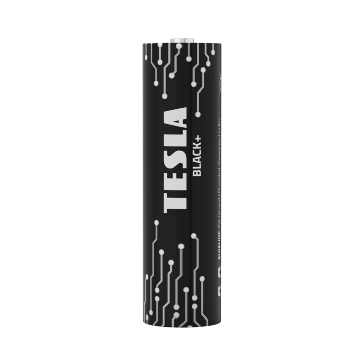 Комплект 4 алкални батерии aa lr6 tesla black b4 1.5v