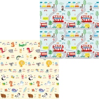 Covor de joaca FiGGA® pentru copii, 200 x 180 cm, Spuma protectie, Termoizolant, 2 fete, Interactiv si Educativ, Print 06