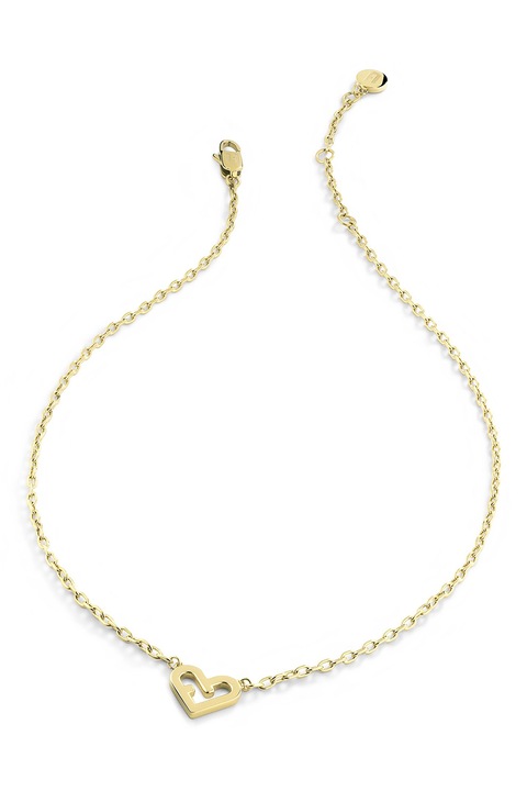 Furla, Colier cu pandantiv in forma de inima, Auriu