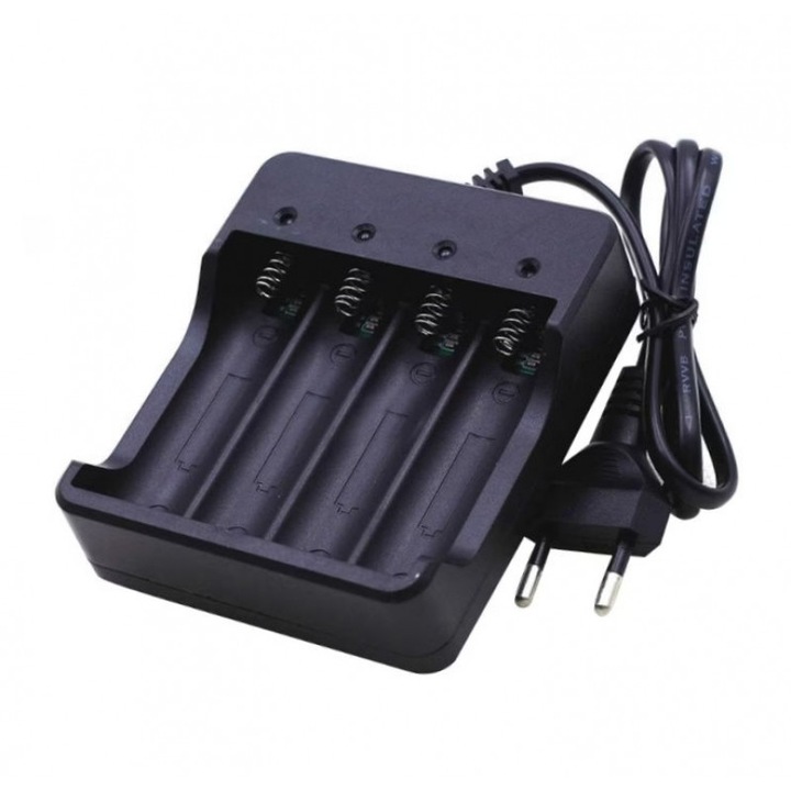 Incarcator acumulatori 18650 li-ion 4 x 3.7v