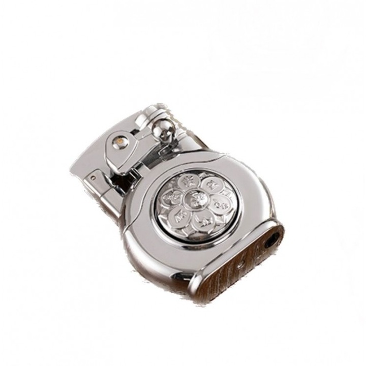 Bricheta vintage cu gaz Lucky Wheel Rouletee, ZB050, culoare argintiu