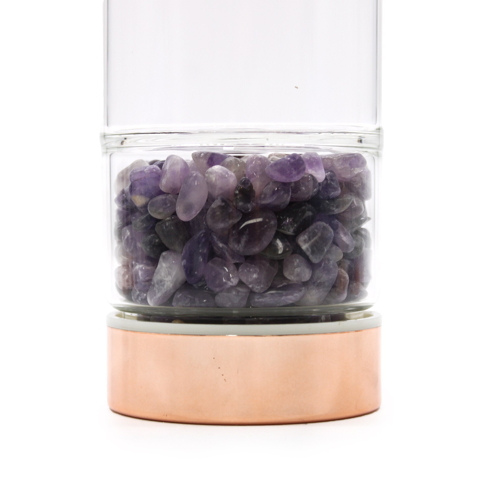 Infuzor Roz Sticla de Ceai cu Infuzor - Aur Roz - Ametist - eMAG.ro