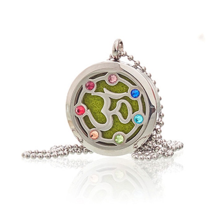 Colier aromaterapie, Ancient Wisdom, Multicolor, 30 mm