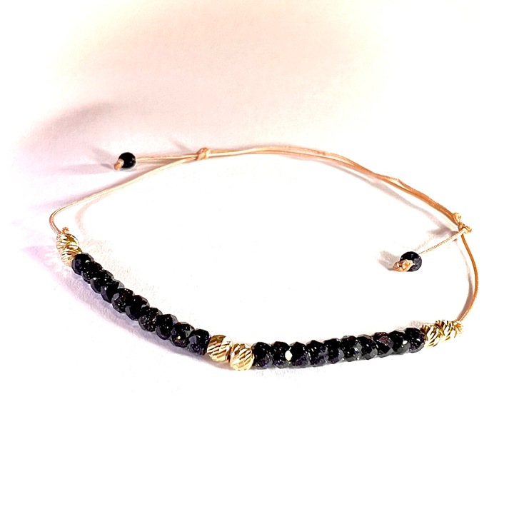 Bratara din Piatra Soarelui si Aur de 14k