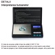 Cantar de bijuterii cu afisaj digital 200g x 0.01g, Vaxiuja, Precizie ridicata, Portabil, Negru