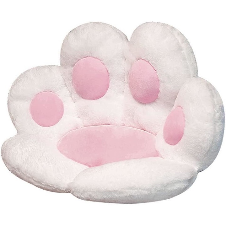 Imaginea produsului Perna decorativa pentru copii in forma de pisica, sundiguer, cu blana pufoasa, cu umplutura hipoalergenica, 70*60cm, roz