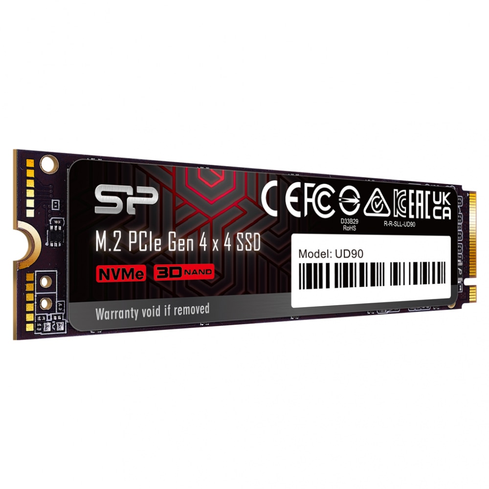 内蔵型SSD SP UD90 2TB M.2 2280 SSD SSD Silicon Power UD90, M.2-2280, PCIe, Gen 4x4 NVMe, 2000GB - eMAG.ro