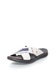 Zee Lane Papuci alb prafuit cu bleumarin de piele Pio 41