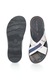 Zee Lane Papuci alb prafuit cu bleumarin de piele Pio 41