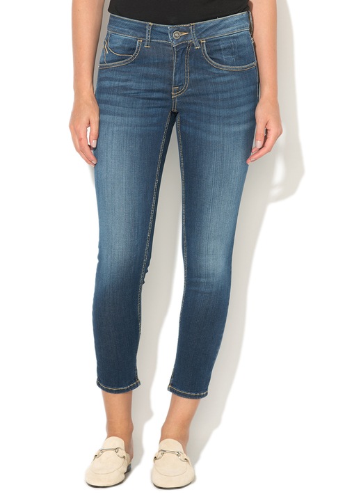 Fornarina Blugi crop skinny albastru inchis Bambi 27