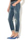 Fornarina Blugi boyfriend slim fit albastru inchis Sampey 28