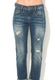 Fornarina Blugi boyfriend slim fit albastru inchis Sampey 28