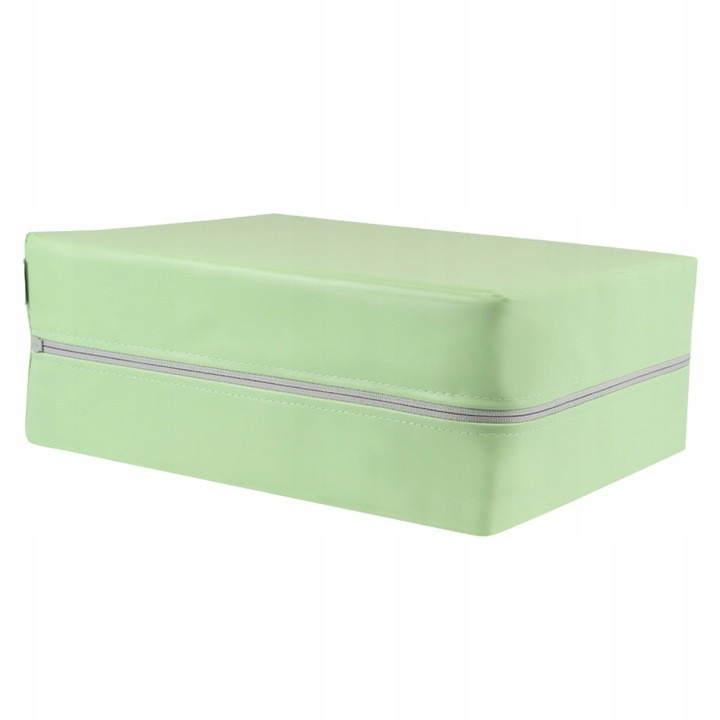 Cub de reabilitare profesional Acus Med, din vinil rezistent, 40x30x15 cm, perna ergonomica pentru fizioterapie, exercitii, suport terapeutic si recuperare, culoare fistic